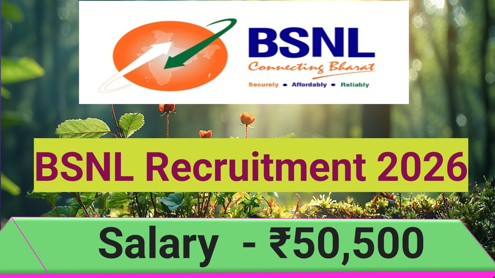 BSNL Senior Executive Trainee Notification 2026
