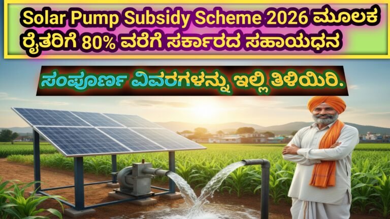 Solar Pump Subsidy Scheme 2026