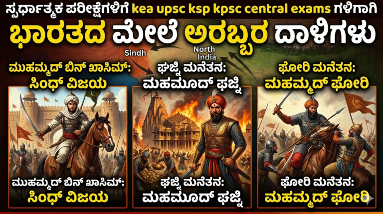 ಭಾರತದ ಮೇಲೆ ಅರಬ್ಬರ ದಾಳಿಗಳು