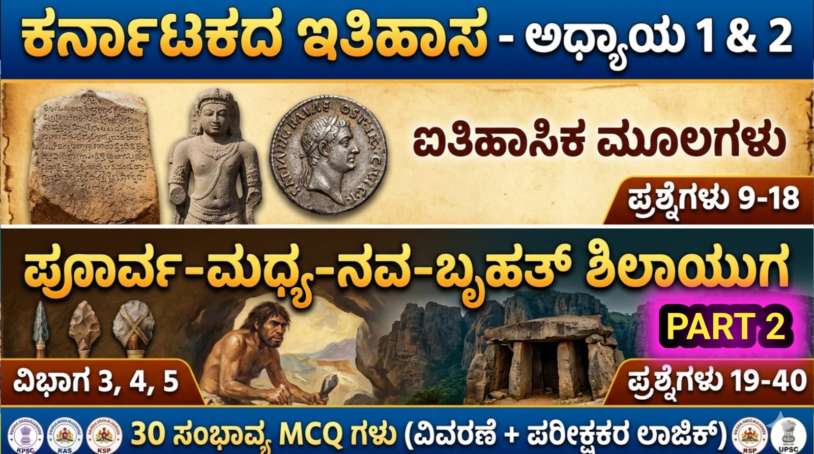 Karnataka History Chapter 1 & 2