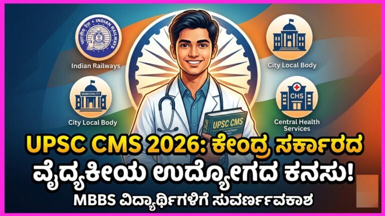 UPSC CMS Recruitment 2026