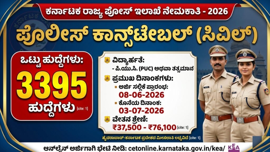 Police constable Recruitment 2026